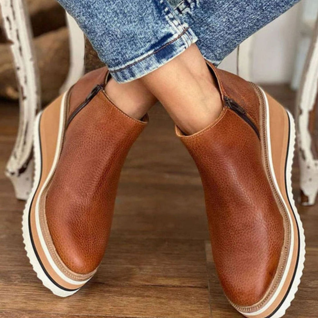 Botines Con Cuña Para Mujer | Plataforma · SeemSeem
