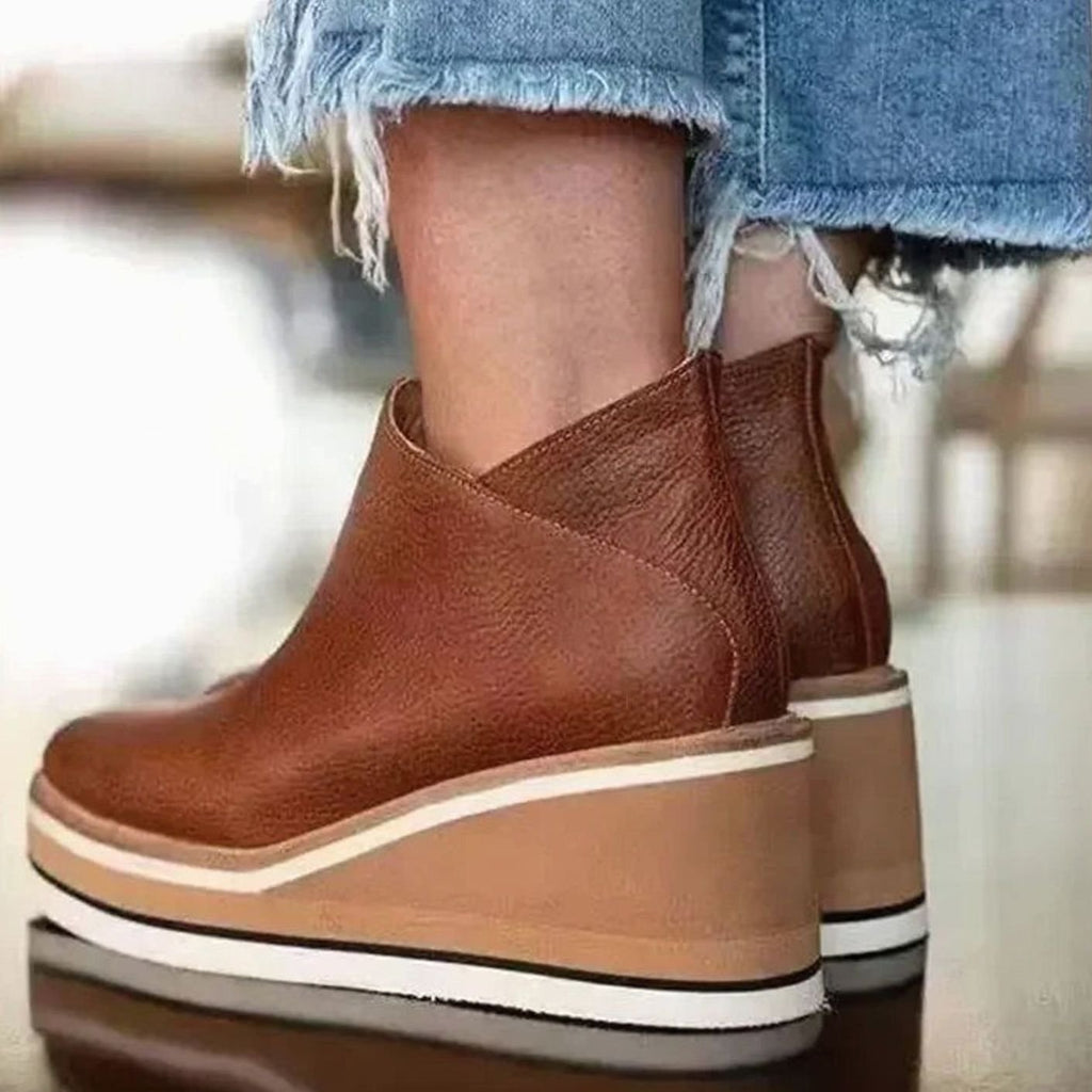 Botines Con Cuña Para Mujer | Plataforma · SeemSeem