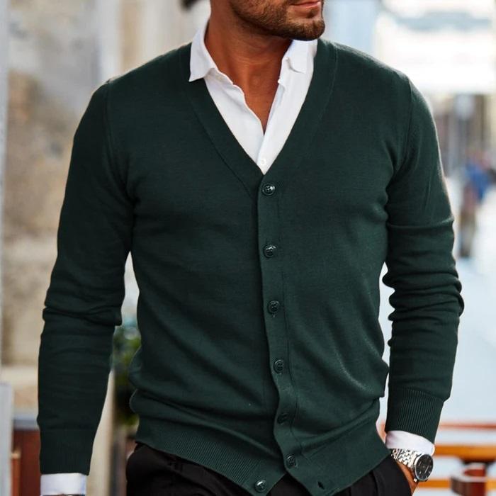 Cárdigan Con Botones Para Hombre | Punto Suave · SeemSeem