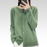 Vest met ronde hals voor dames | knoopsluiting