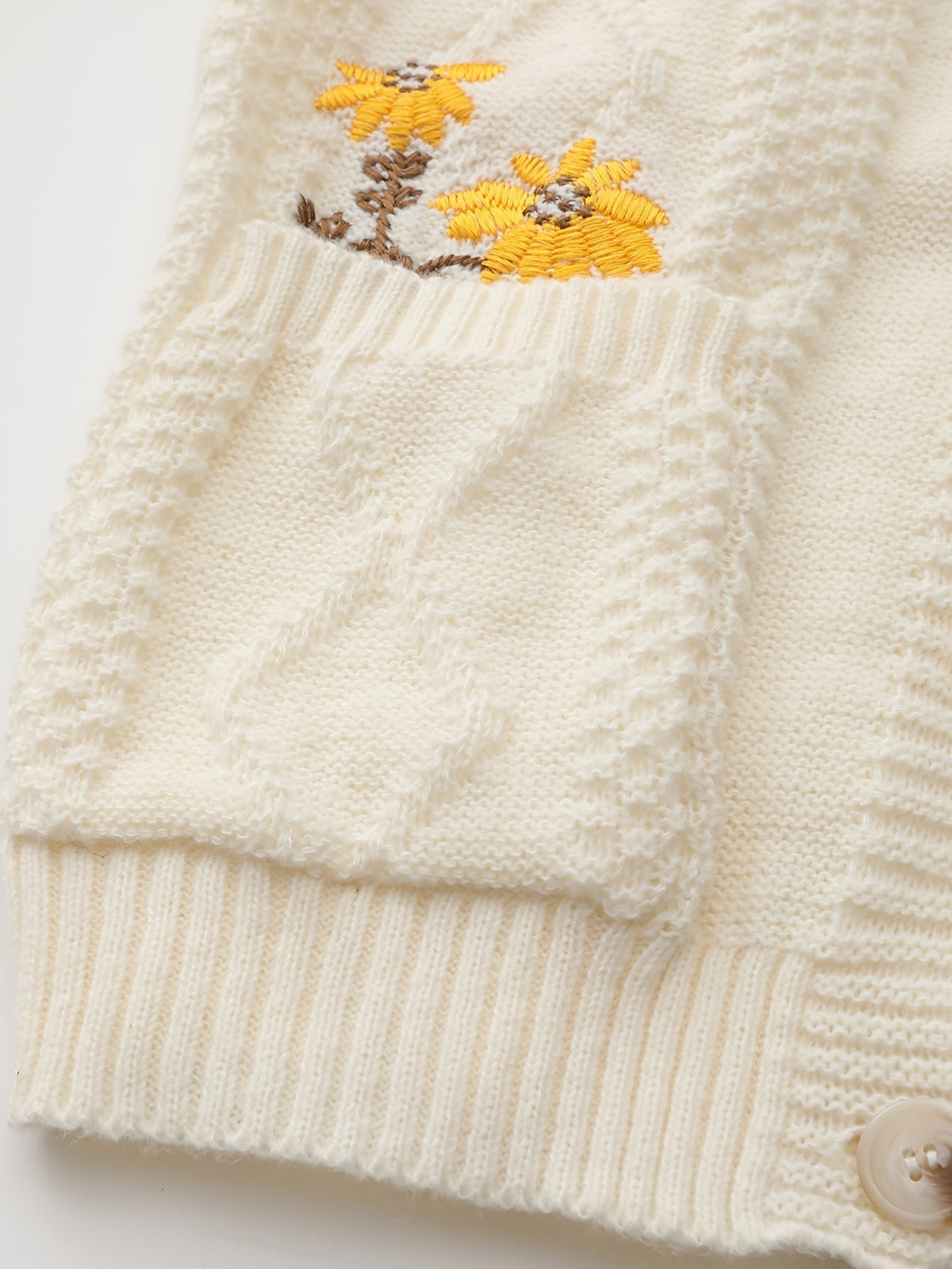 Cárdigan De Punto Para Mujer | Flores Bordadas · SeemSeem