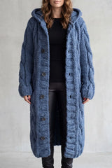 Oversized-Cardigan für Damen | Mit Kapuze