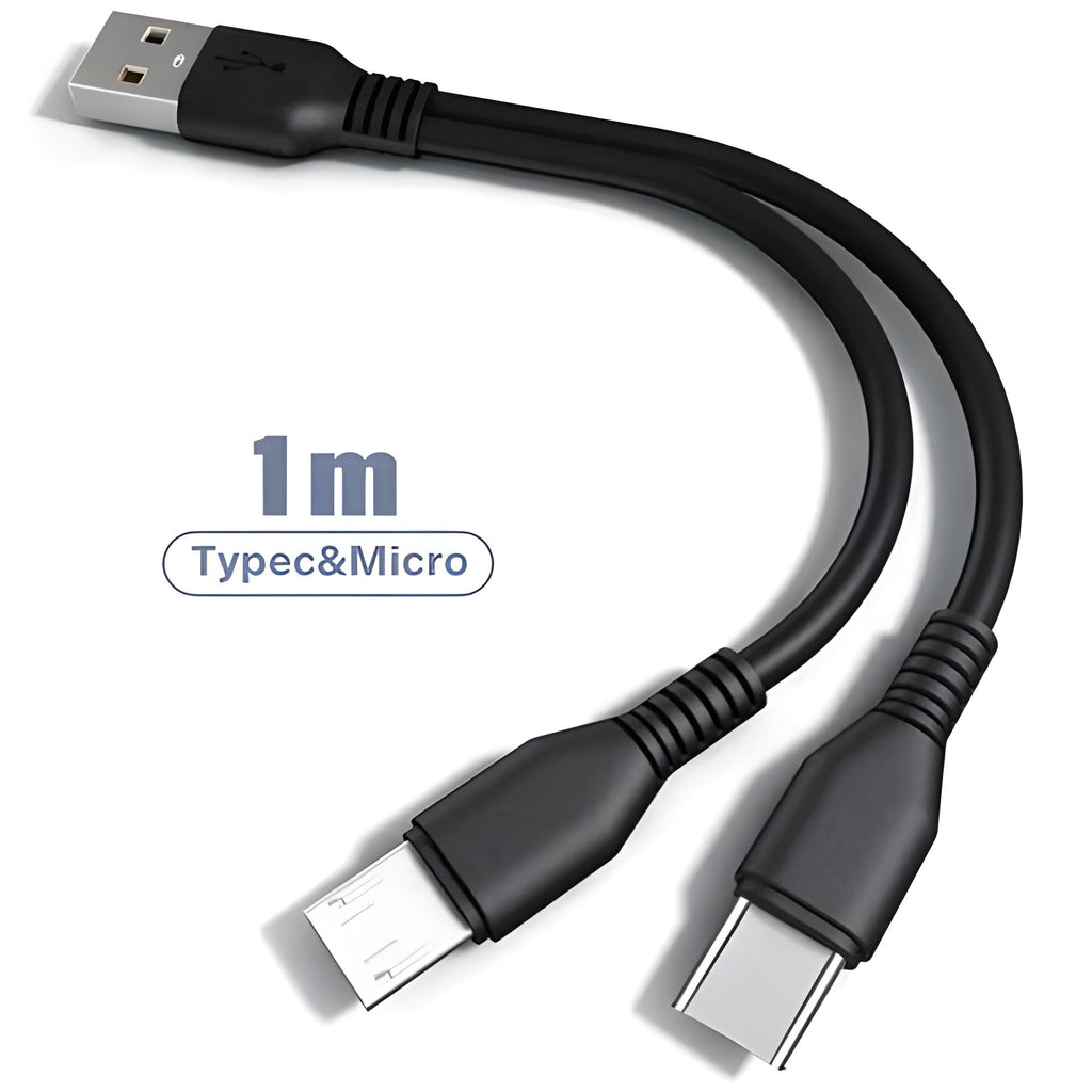Cable De Carga 2 En 1 | USB-C Y Micro · SeemSeem