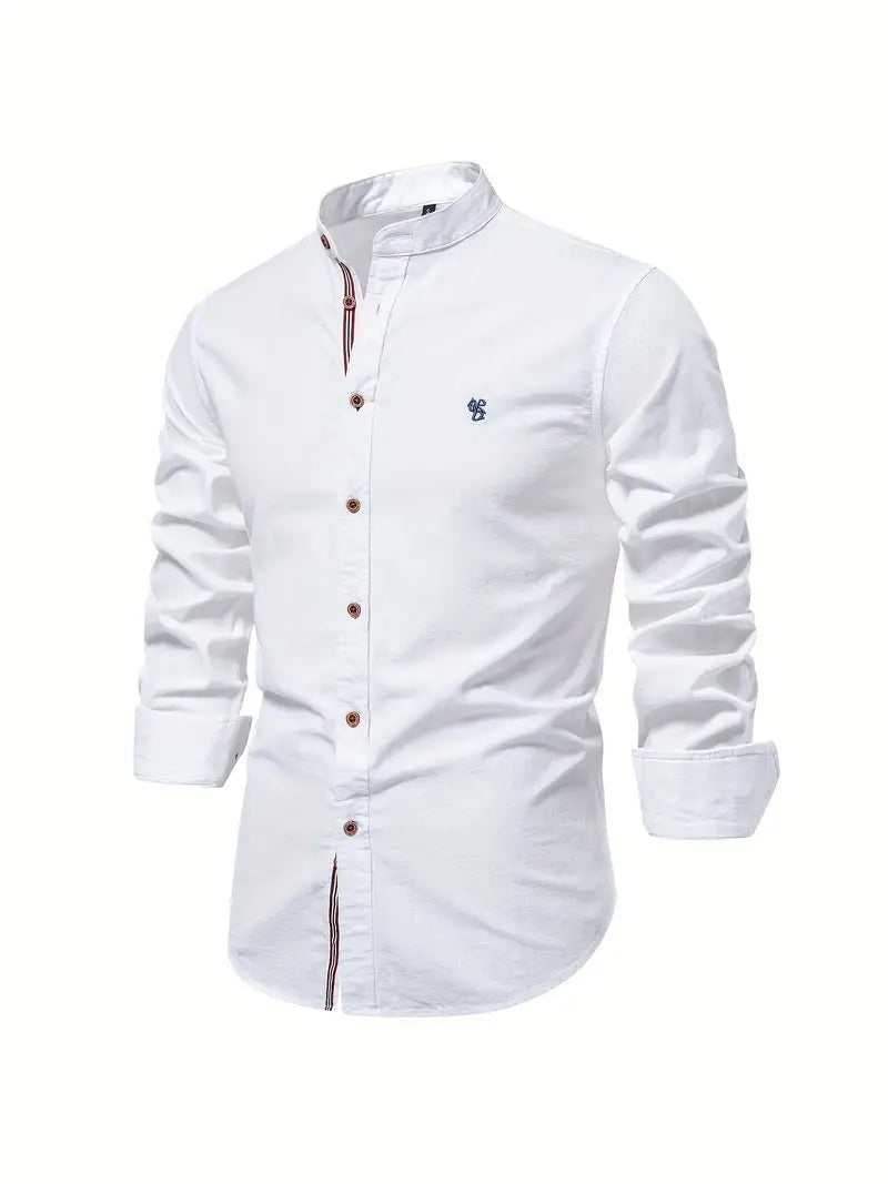 Camisa Clásica Para Hombre | Cuello Mao · SeemSeem