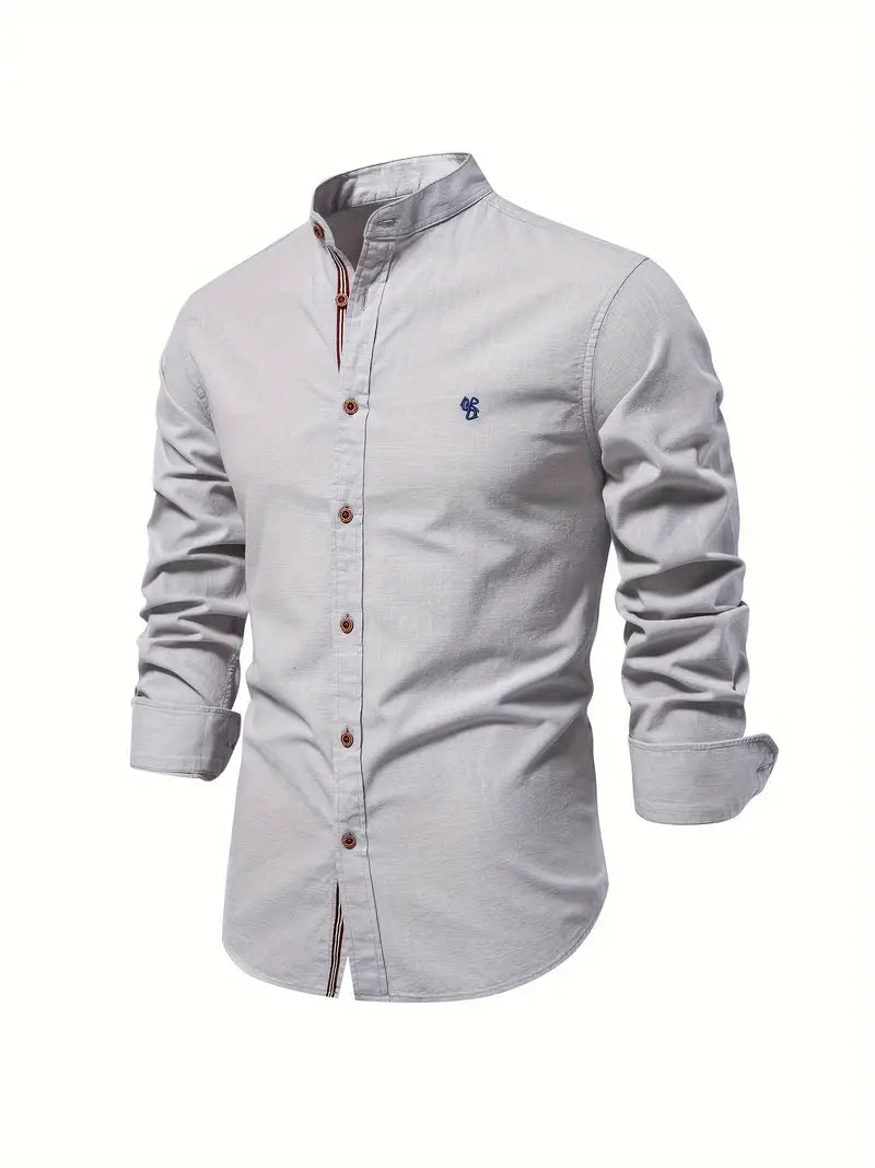 Camisa Clásica Para Hombre | Cuello Mao · SeemSeem