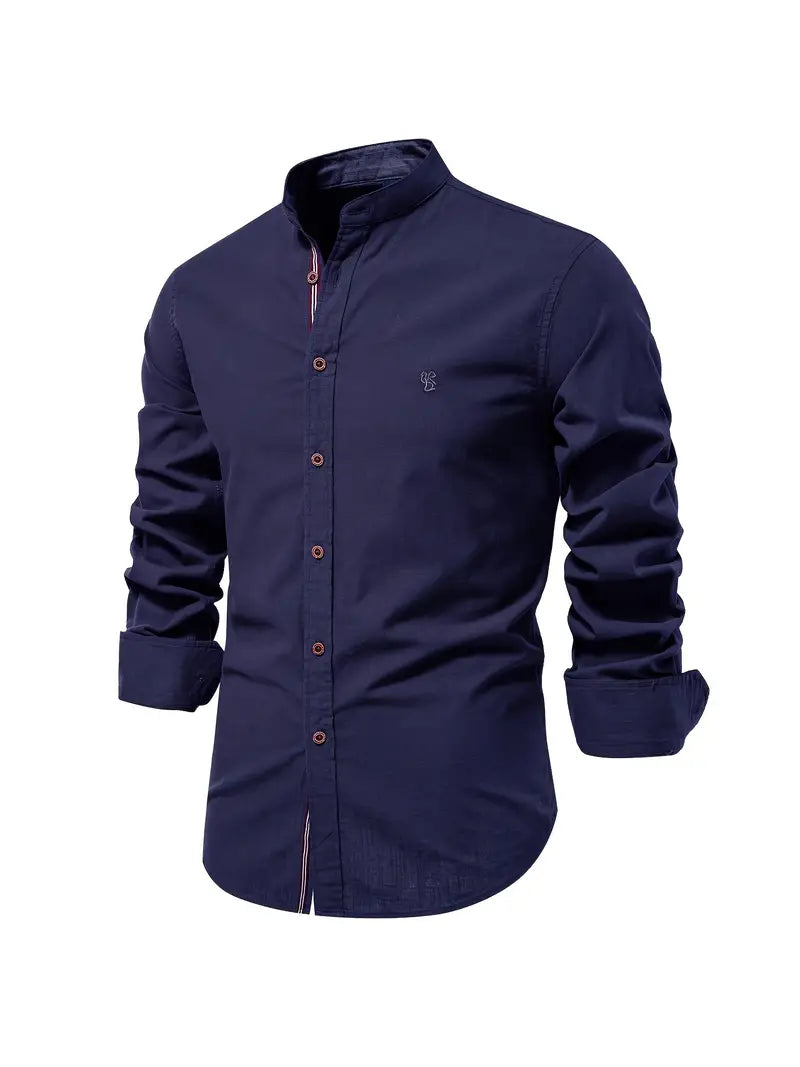 Camisa Clásica Para Hombre | Cuello Mao · SeemSeem