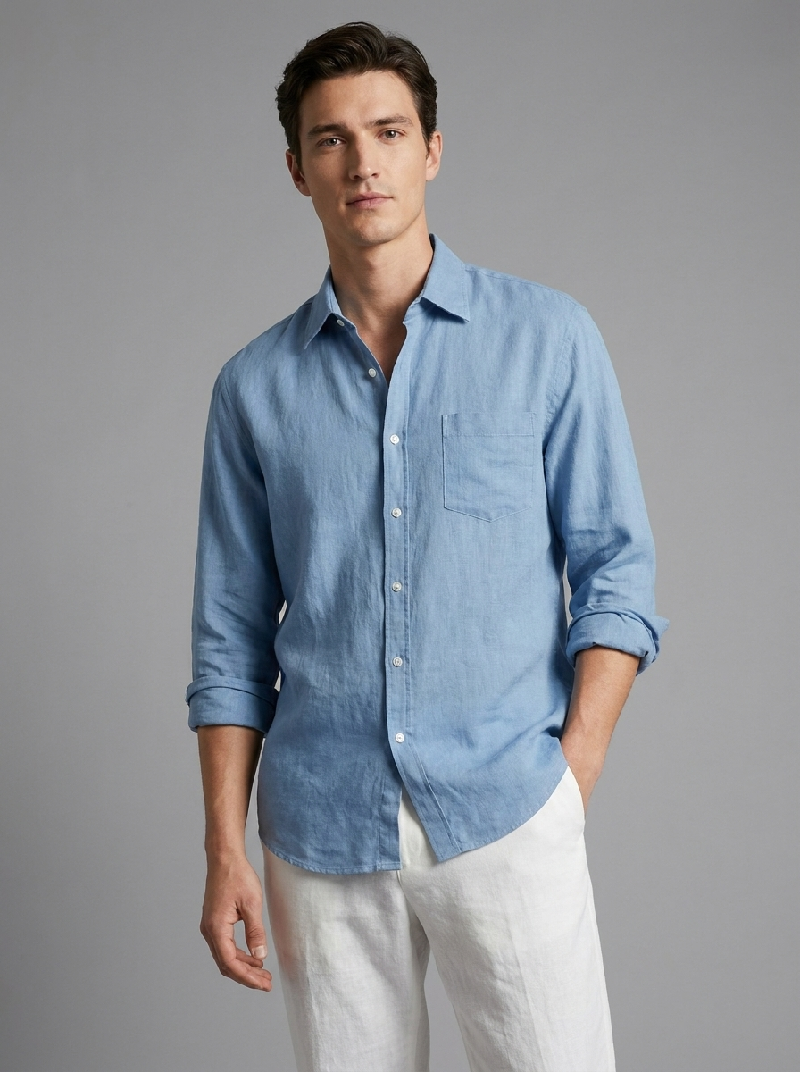 Camisa Oversized Para Hombre | Lino
