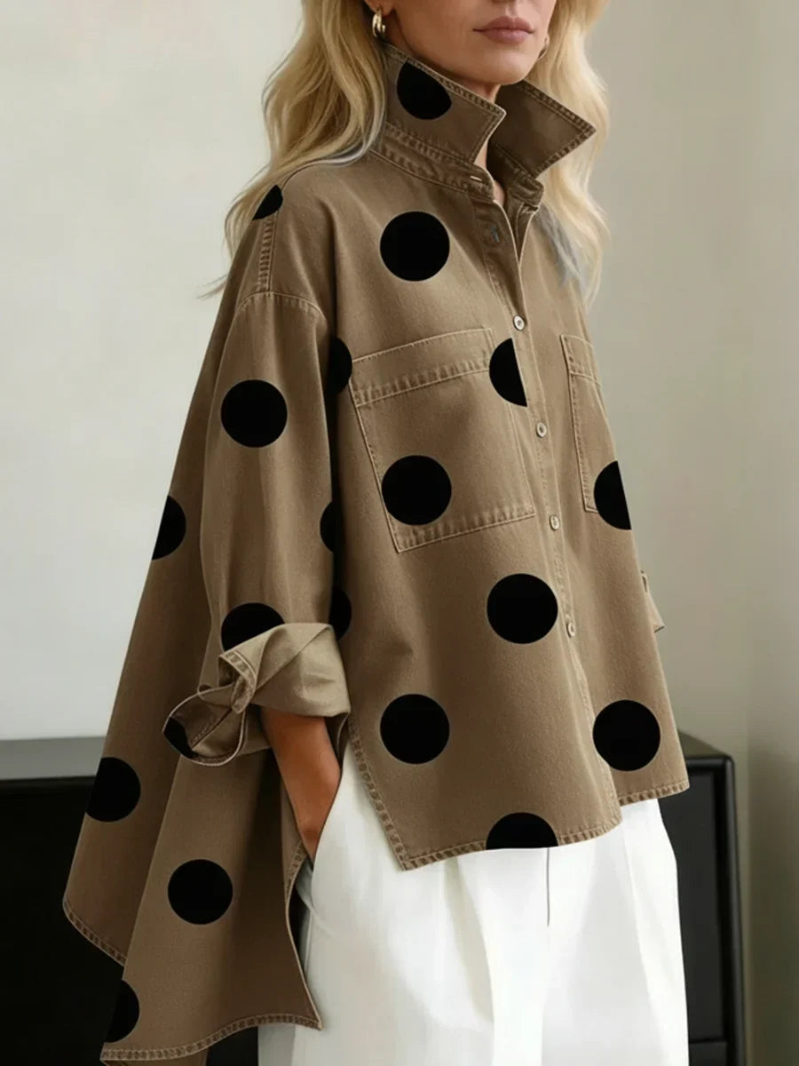 Camisa Oversized Para Mujer | Lunares · SeemSeem
