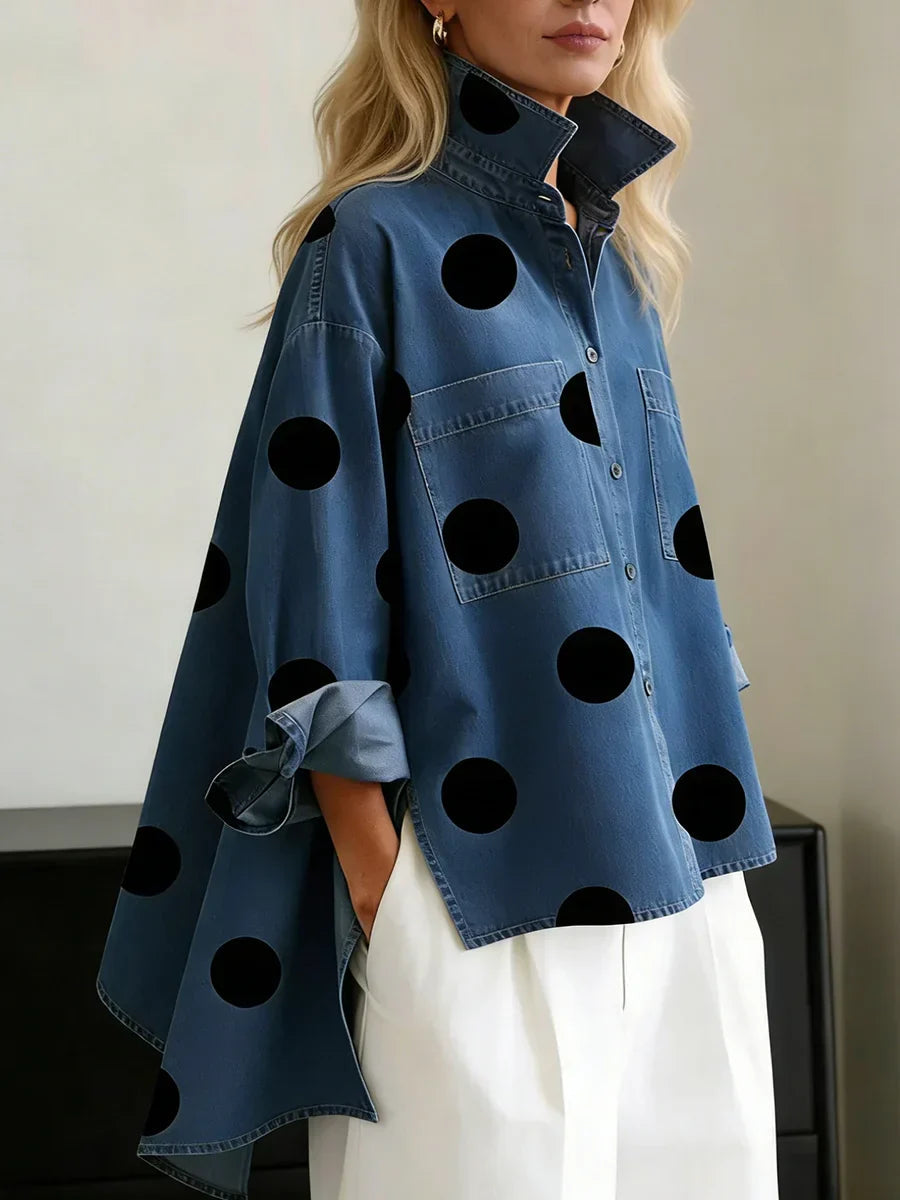 Camisa Oversized Para Mujer | Lunares · SeemSeem