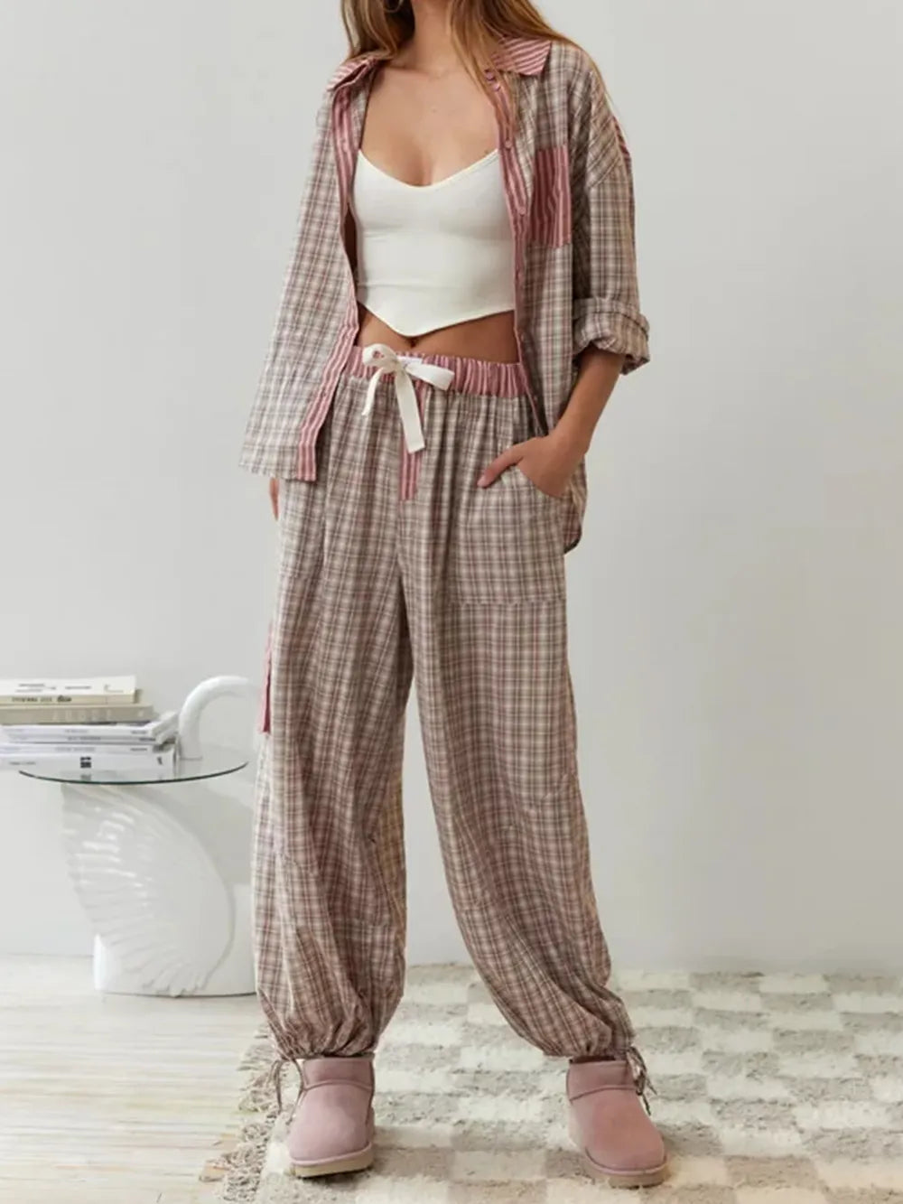 Camisa Oversized Para Mujer | Rayas Contrastadas · SeemSeem