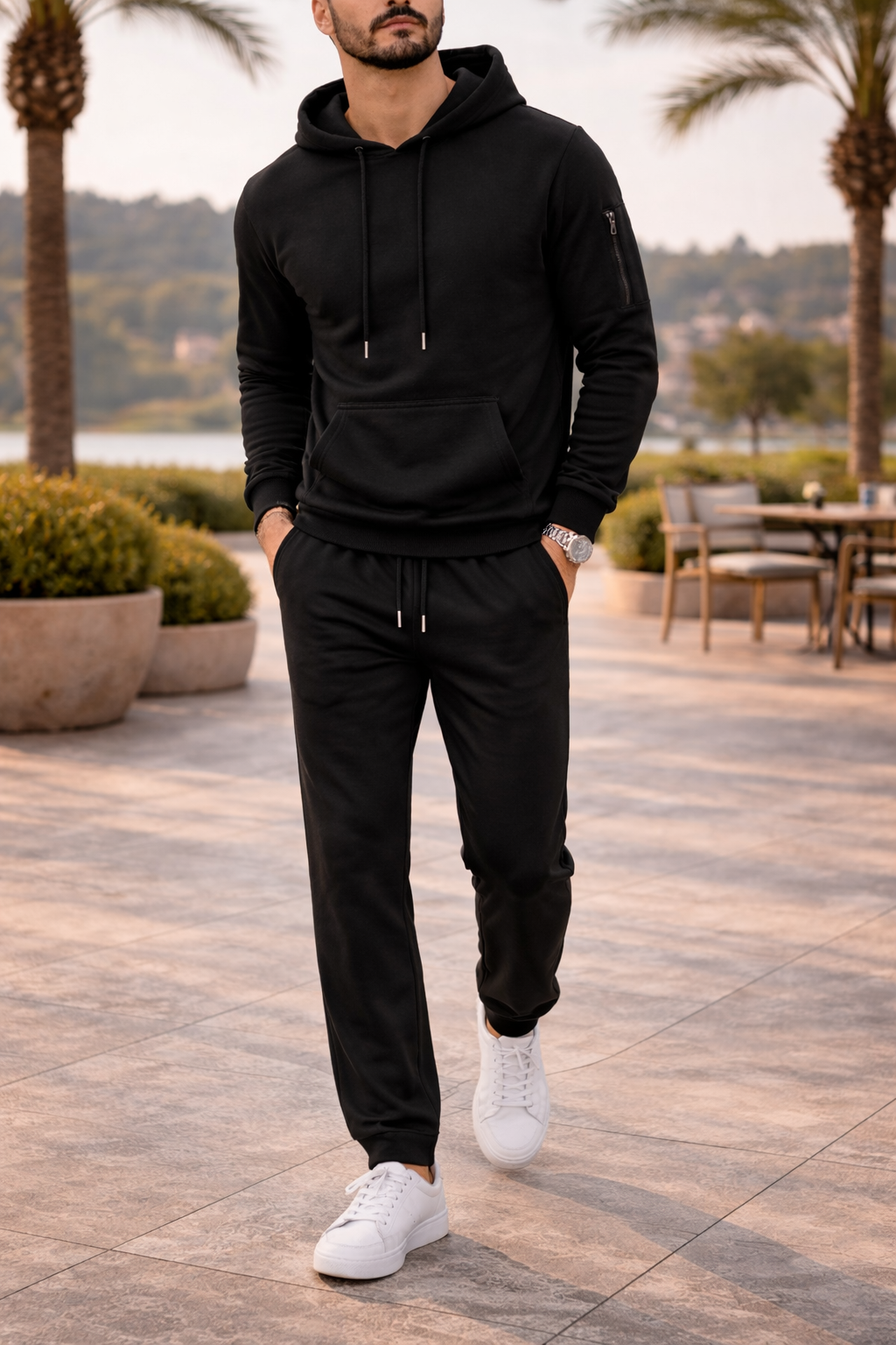 Chándal Con Capucha Para Hombre | Bolsillo Canguro · SeemSeem