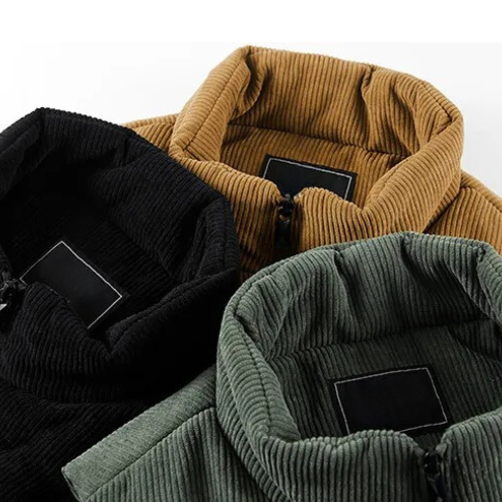 Chaleco Acolchado De Pana Para Hombre | Forro Polar · SeemSeem