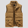 Chaleco Acolchado De Pana Para Hombre | Forro Polar · SeemSeem