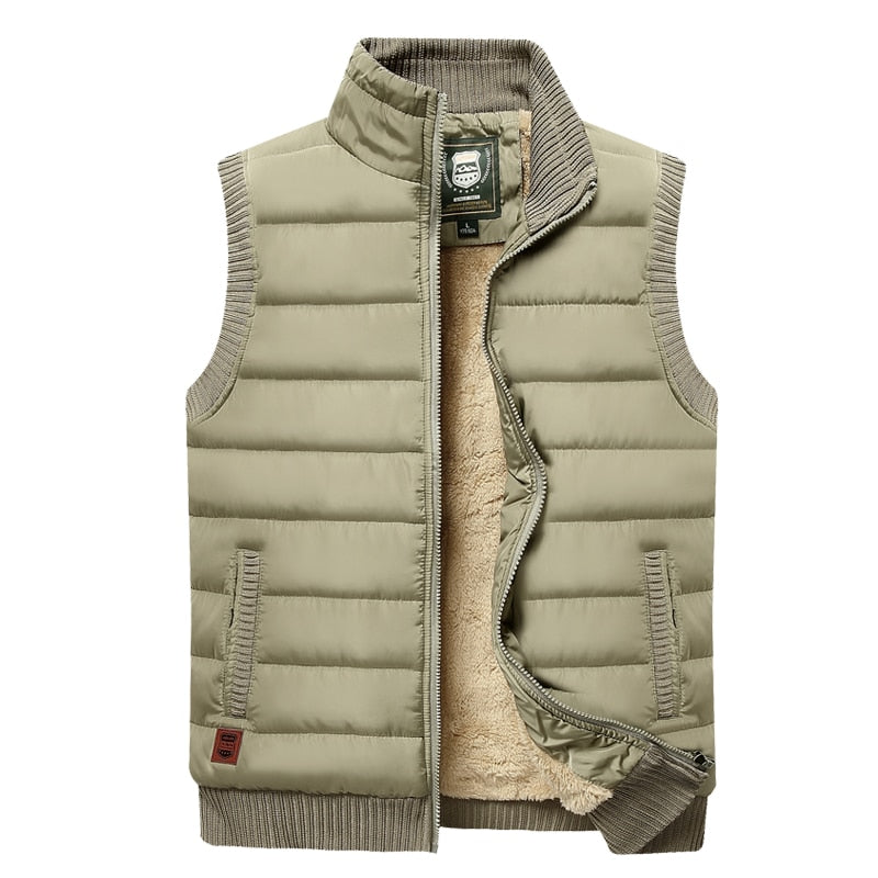 Chaleco Acolchado Sin Mangas Para Hombre | Forro Polar · SeemSeem