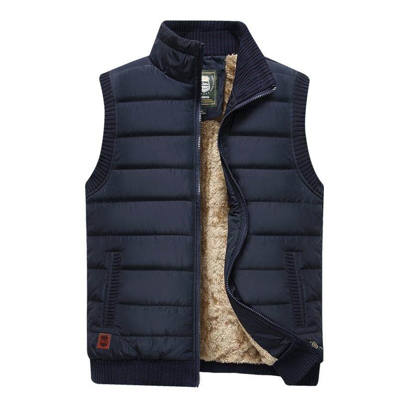 Chaleco Acolchado Sin Mangas Para Hombre | Forro Polar · SeemSeem