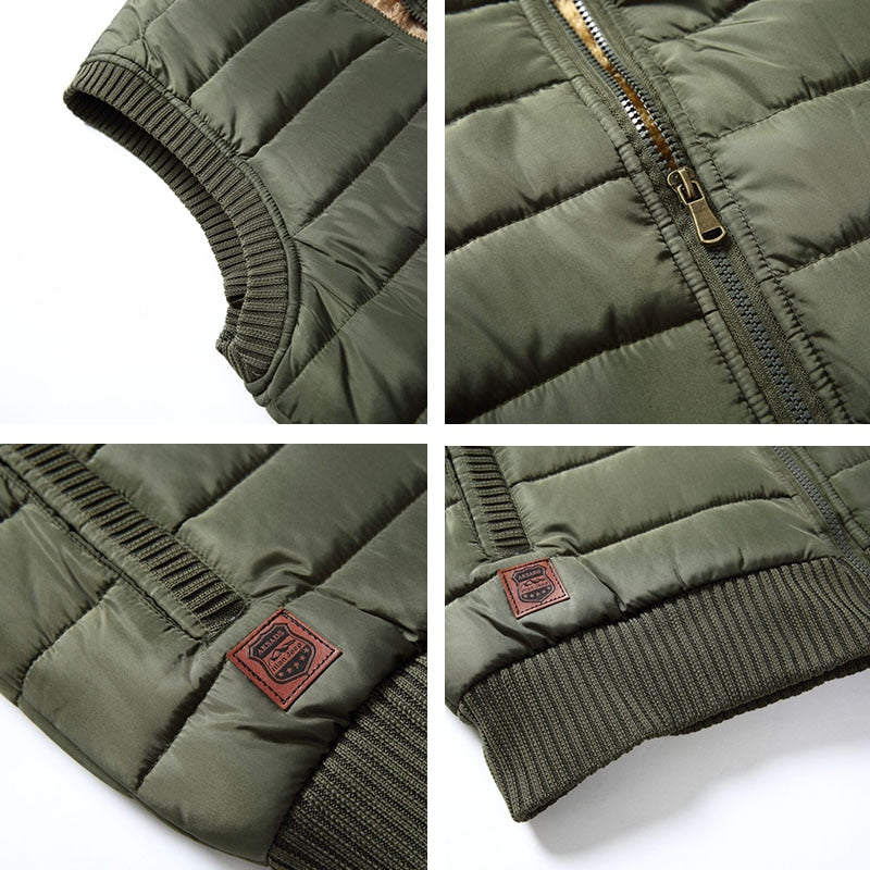 Chaleco Acolchado Sin Mangas Para Hombre | Forro Polar · SeemSeem