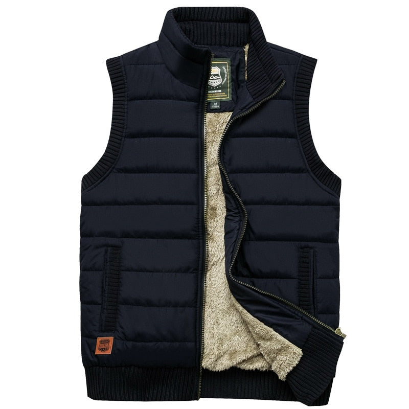 Chaleco Acolchado Sin Mangas Para Hombre | Forro Polar · SeemSeem