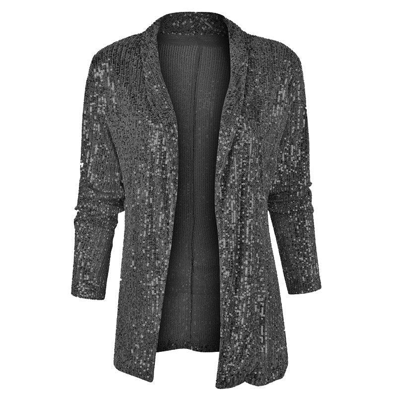 Chaqueta Abierta Para Mujer | Lentejuelas · SeemSeem