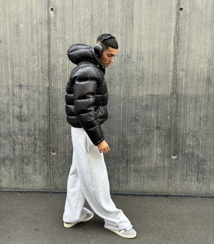 Chaqueta Acolchada Con Capucha Para Hombre | Acabado Brillante · SeemSeem