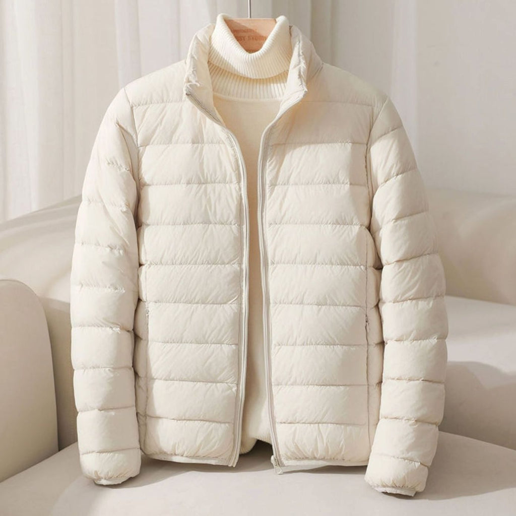 Chaqueta Acolchada Ligera Para Mujer | Cuello Alzado · SeemSeem