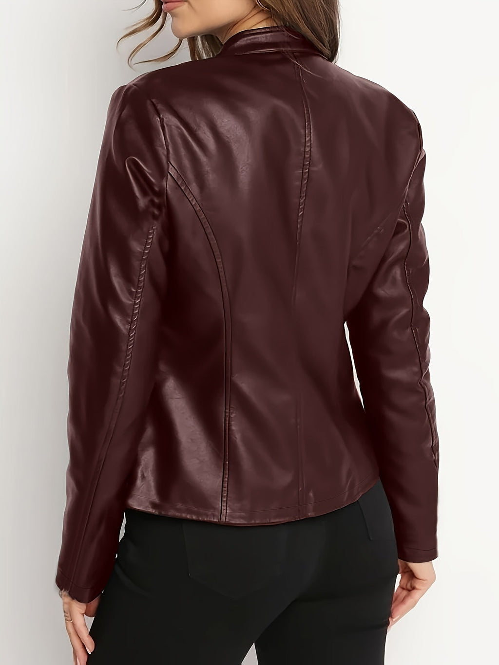 Chaqueta Biker Para Mujer | Cuero Sintético · SeemSeem