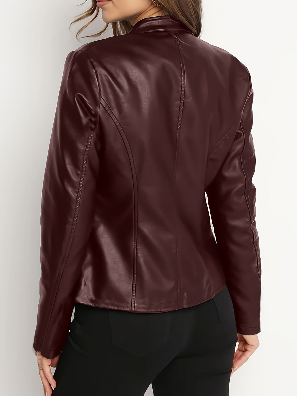 Chaqueta Biker Para Mujer | Cuero Sintético · SeemSeem