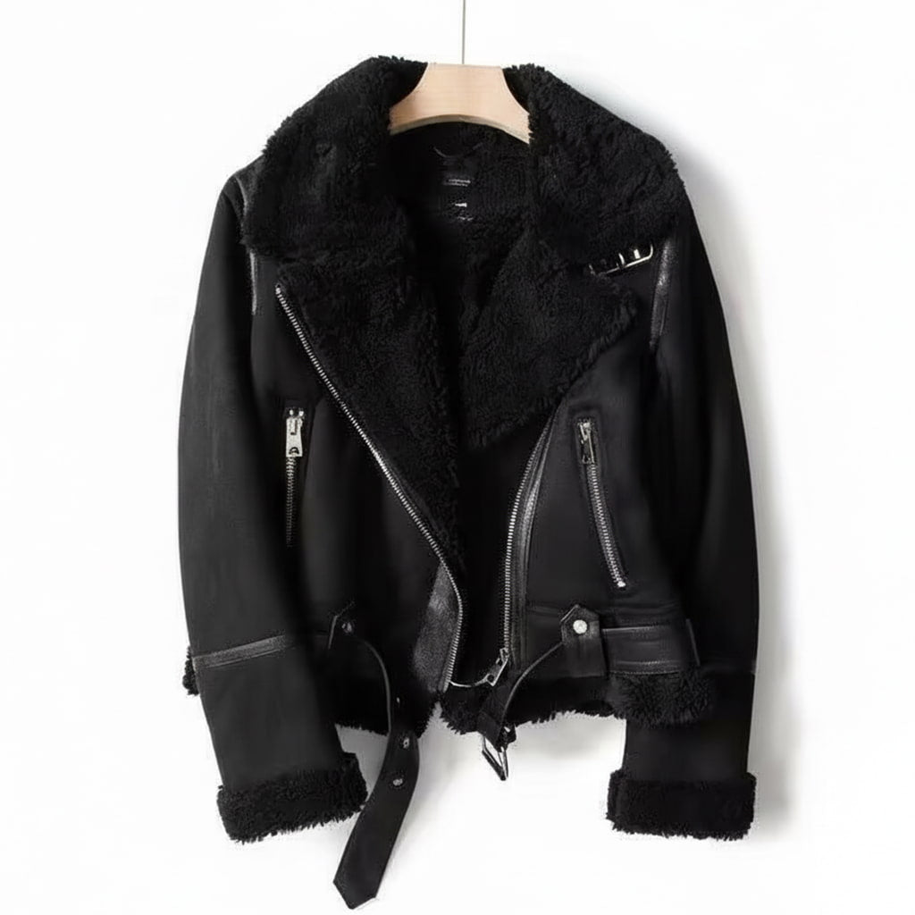 Chaqueta Biker Para Mujer | Forro Borreguillo · SeemSeem