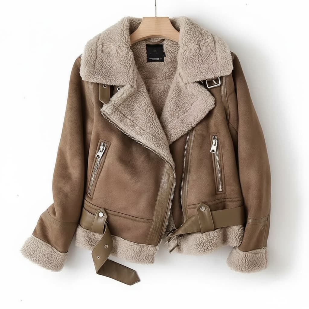 Chaqueta Biker Para Mujer | Forro Borreguillo · SeemSeem