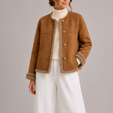 Chaqueta Clásica Para Mujer | Ribete Borreguito