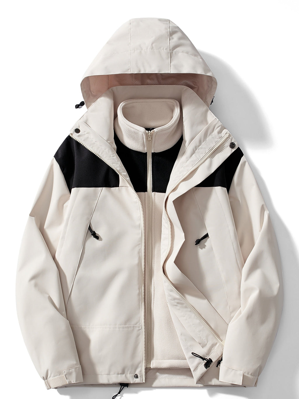 Chaqueta Con Capucha 3 En 1 Para Hombre | Forro Polar · SeemSeem