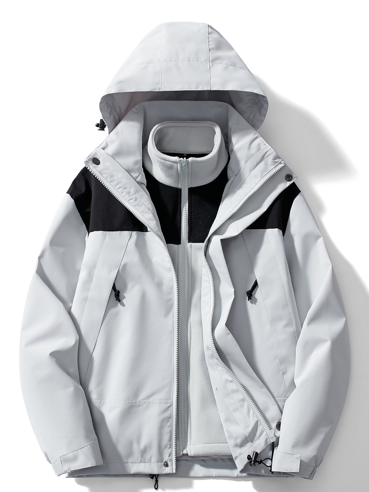 Chaqueta Con Capucha 3 En 1 Para Hombre | Forro Polar · SeemSeem