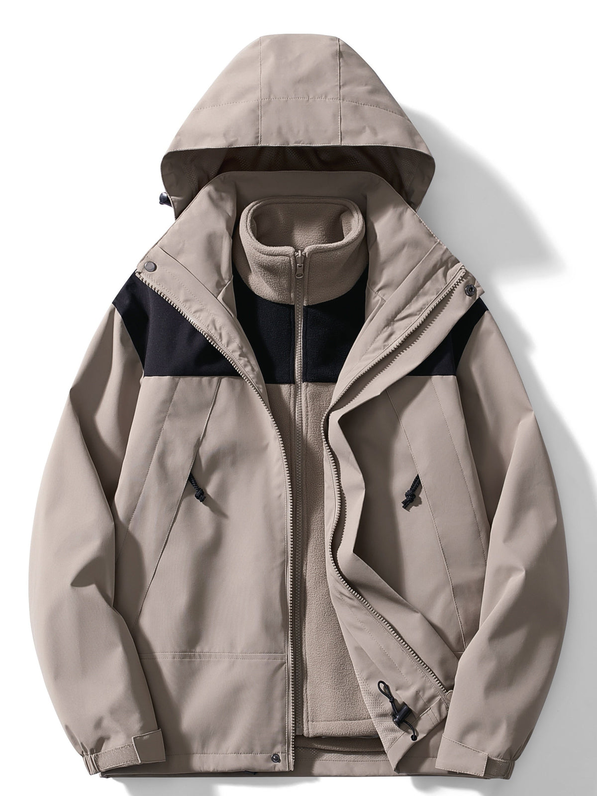 Chaqueta Con Capucha 3 En 1 Para Hombre | Forro Polar · SeemSeem