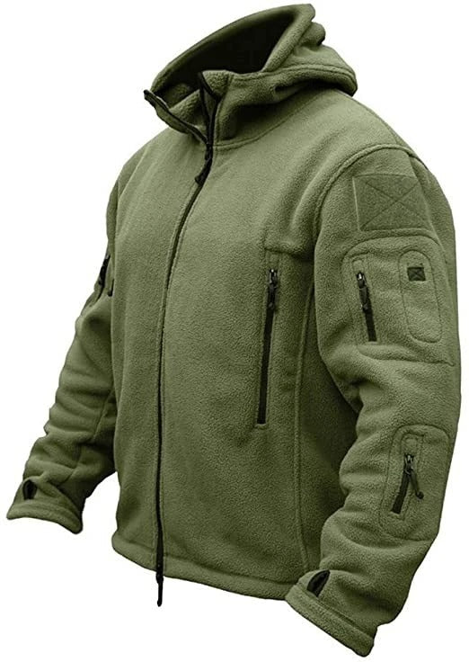 Chaqueta Con Capucha De Forro Polar Para Hombre | Multibolsillos · SeemSeem