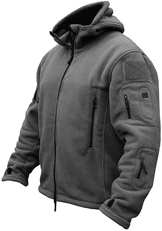Chaqueta Con Capucha De Forro Polar Para Hombre | Multibolsillos · SeemSeem