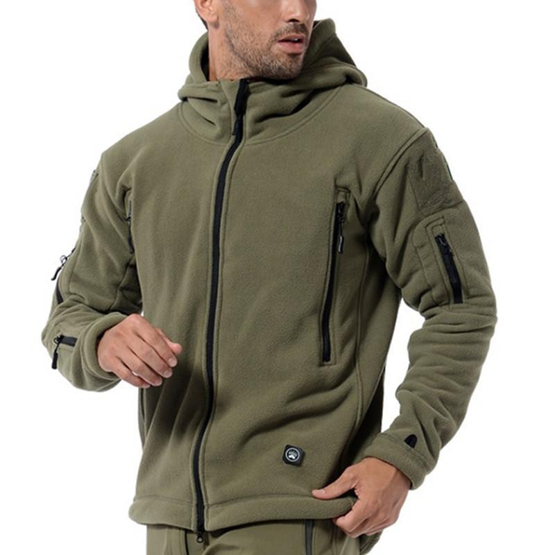 Chaqueta Con Capucha De Forro Polar Para Hombre | Multibolsillos · SeemSeem
