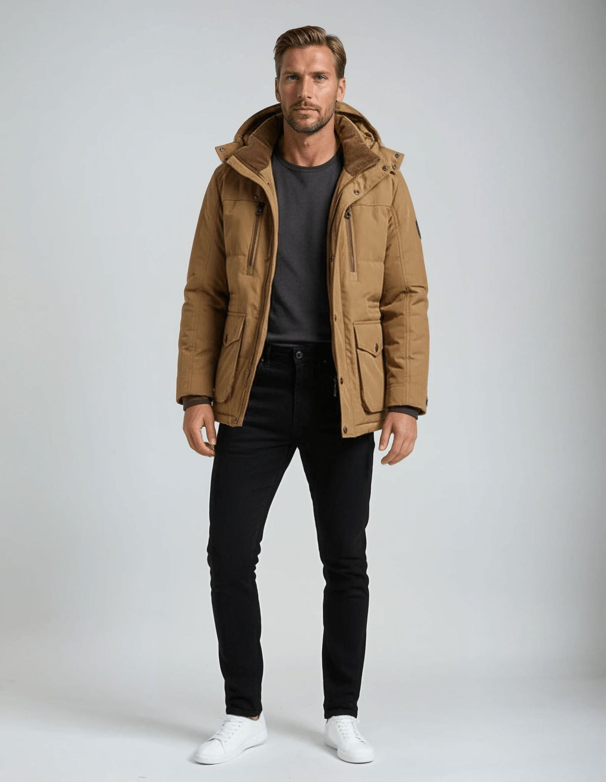 Chaqueta Con Capucha Para Hombre | Forro Polar · SeemSeem