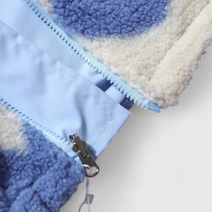 Chaqueta Con Cremallera Para Mujer | Estampado Corazones · SeemSeem