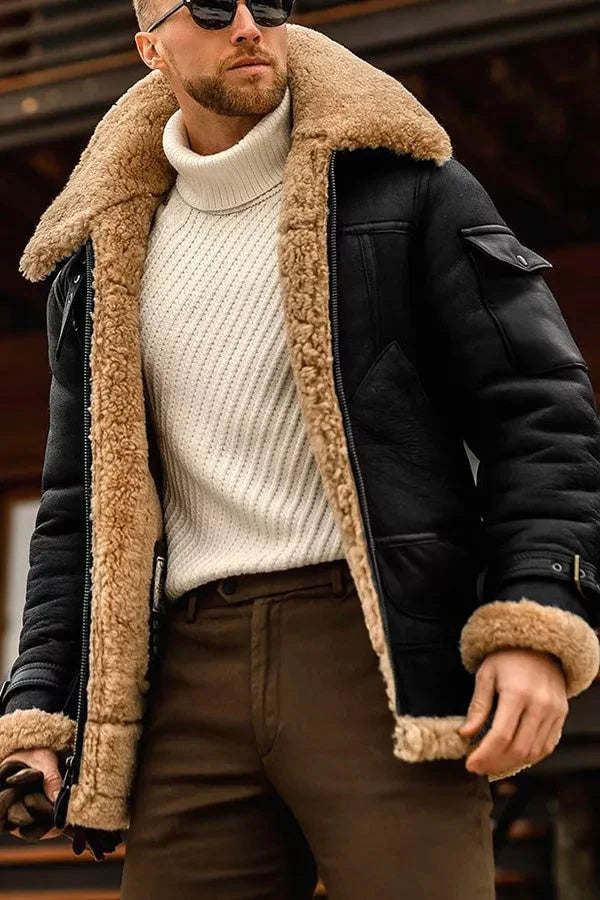 Chaqueta De Aviador Para Hombre | Forro Shearling · SeemSeem
