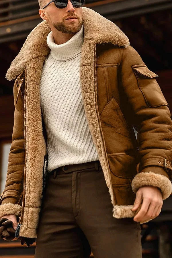 Chaqueta De Aviador Para Hombre | Forro Shearling · SeemSeem