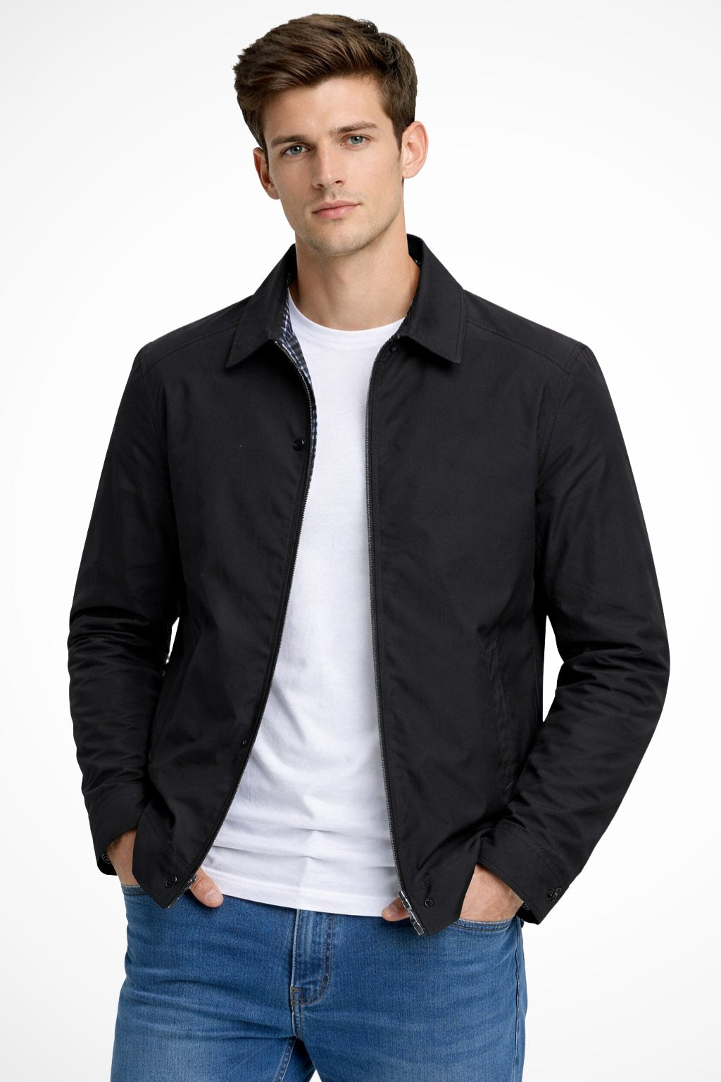 Chaqueta Harrington Para Hombre | Cierre Cremallera · SeemSeem