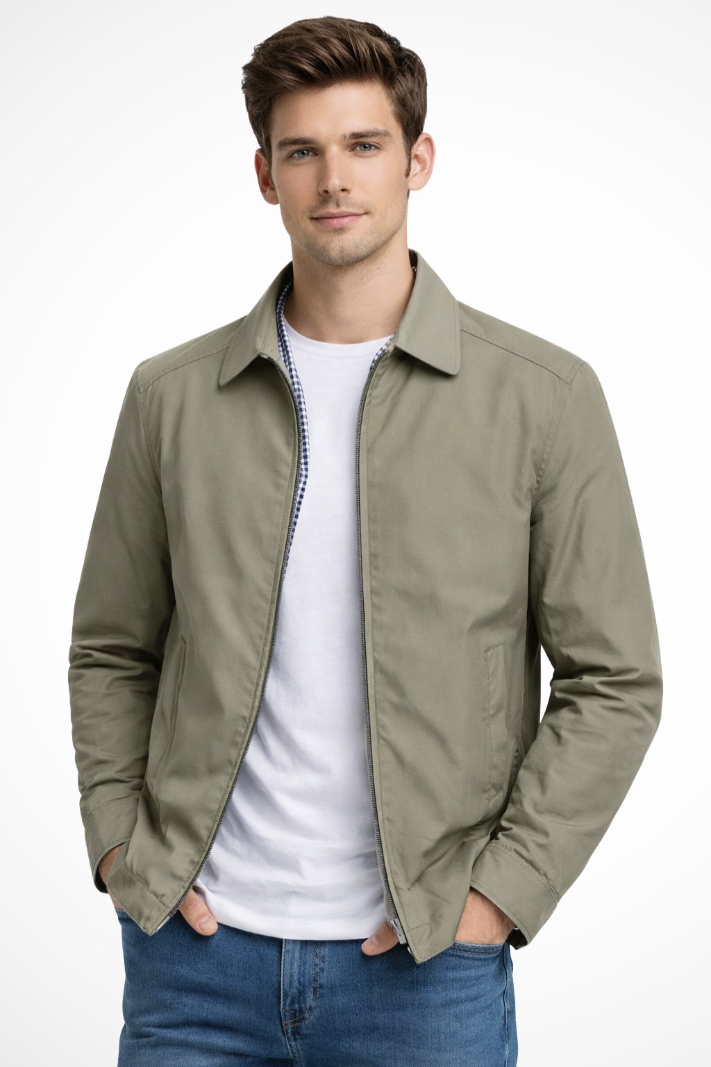 Chaqueta Harrington Para Hombre | Cierre Cremallera · SeemSeem