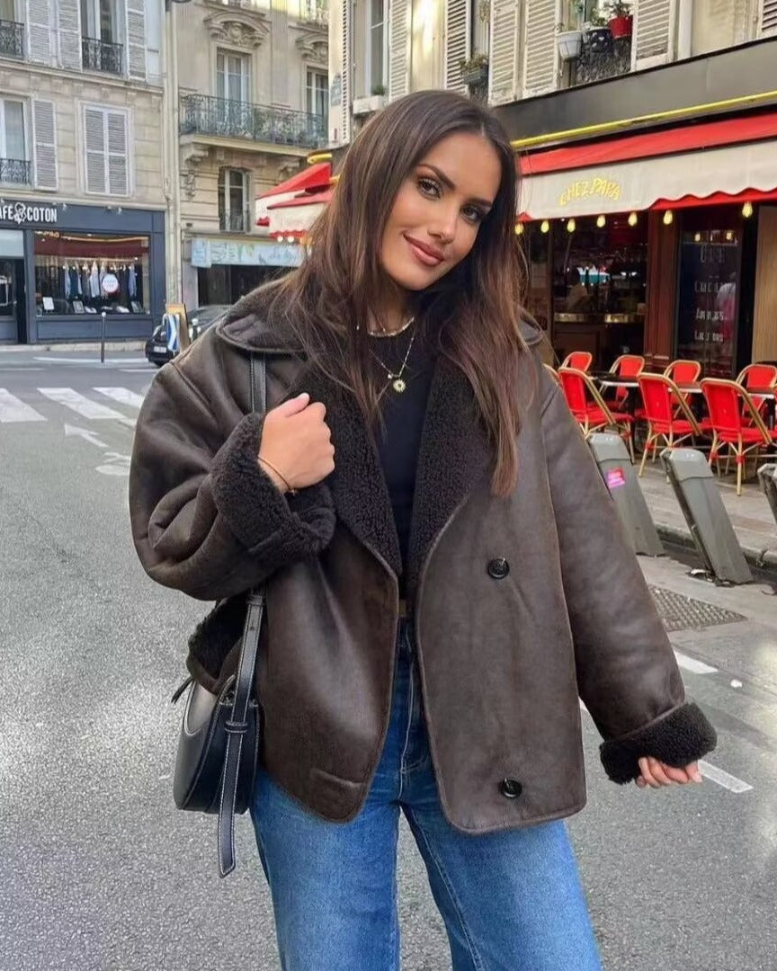 Chaqueta Oversized Para Mujer | Borreguito · SeemSeem