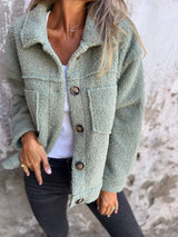Casaco oversized para mulher | Pele de carneiro