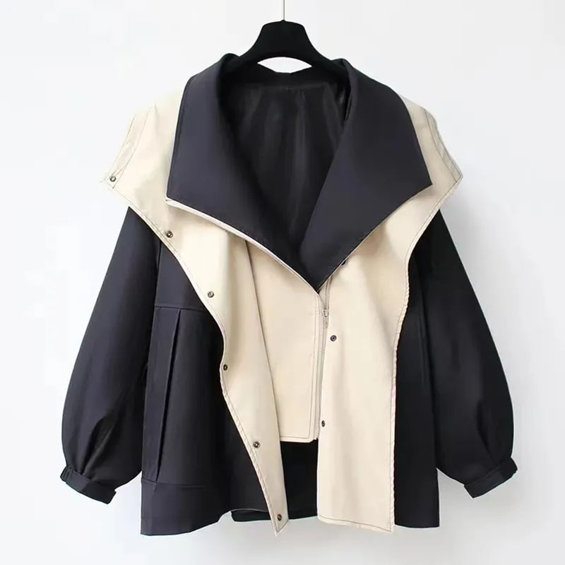 Chaqueta Oversized Para Mujer | Capucha Solapa · SeemSeem
