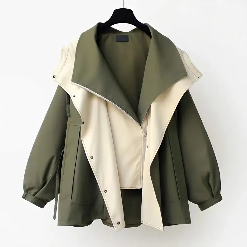 Chaqueta Oversized Para Mujer | Capucha Solapa · SeemSeem