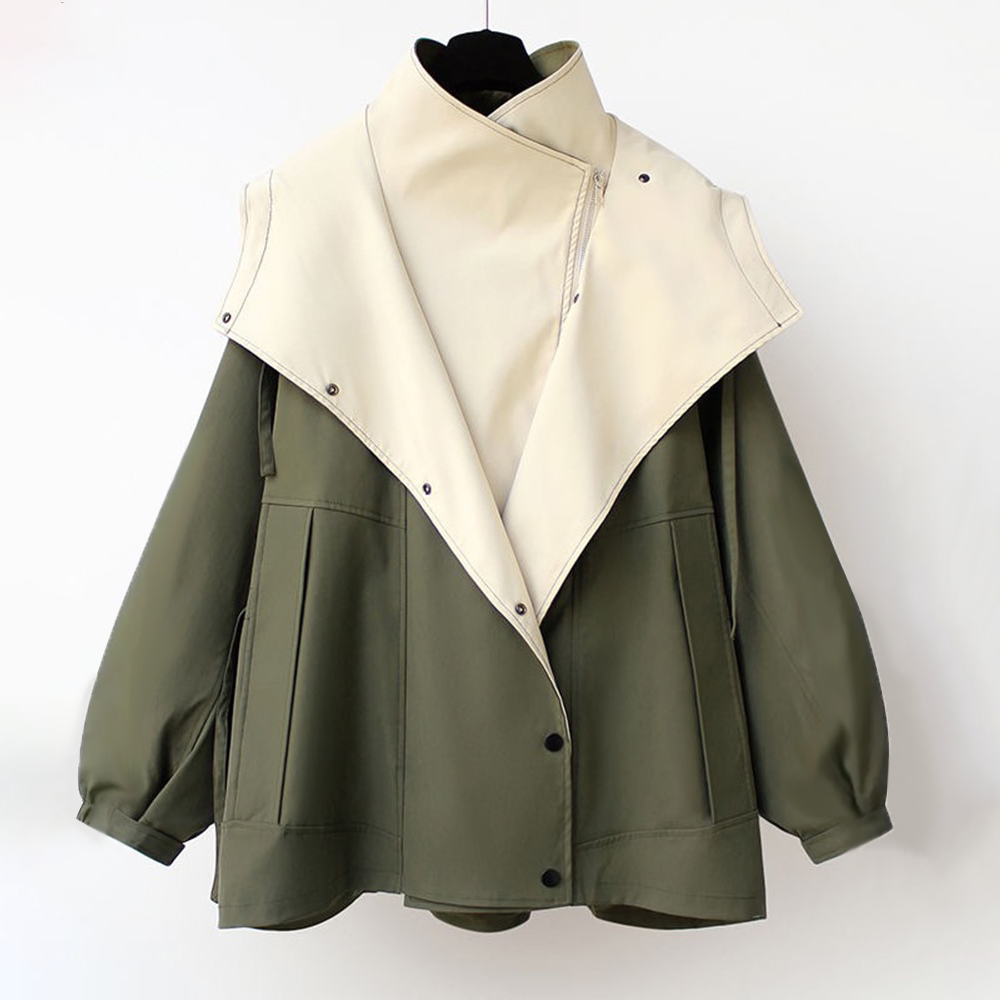 Chaqueta Oversized Para Mujer | Capucha Solapa · SeemSeem
