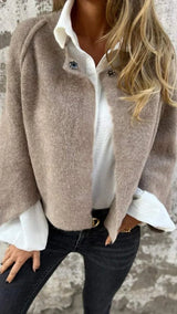 Oversized damesjas | Zacht gebreid
