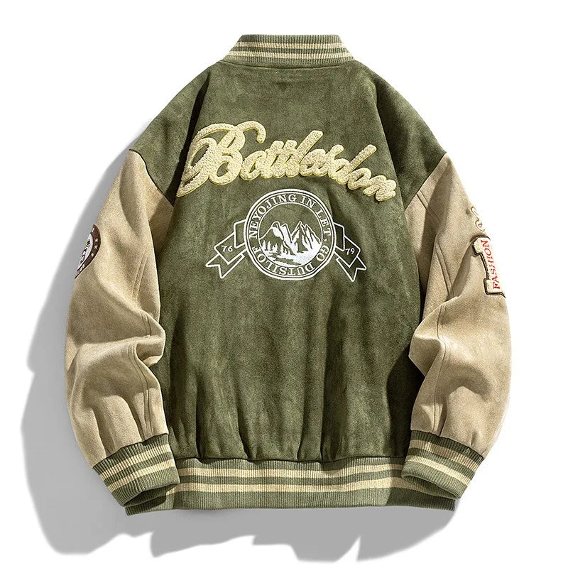 Chaqueta Universitaria Para Hombre | Parches Bordados · SeemSeem