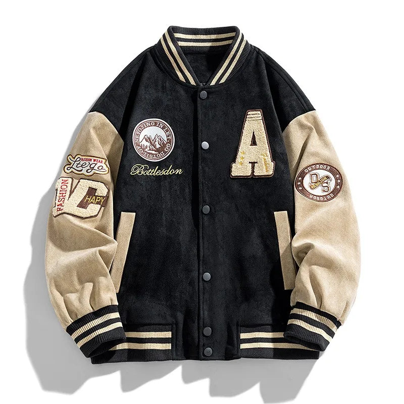 Chaqueta Universitaria Para Hombre | Parches Bordados · SeemSeem