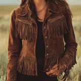 Damen-Westernjacke | Fransen